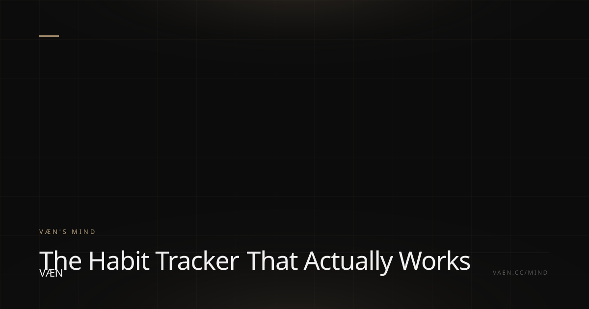 Why Every Habit Tracker You've Tried Has Failed